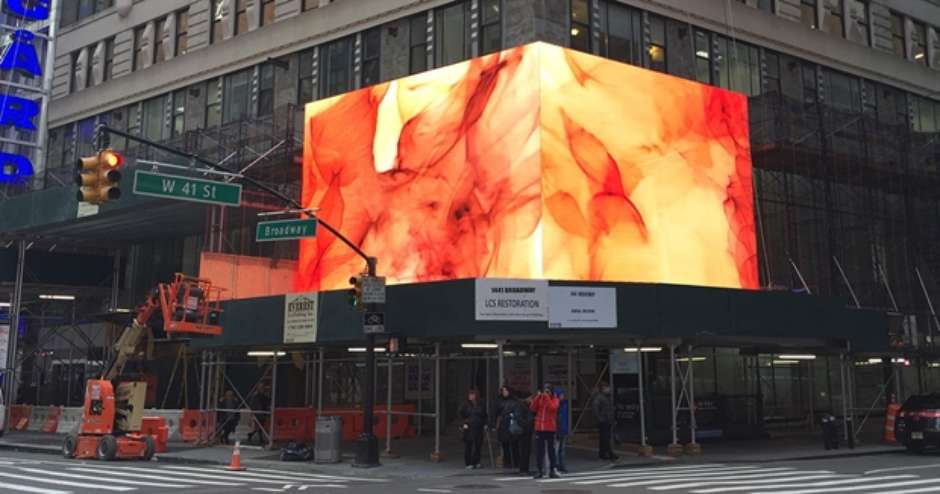 Painel de led na Times Square em Nova Iorque