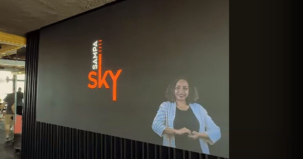 Painel de LED para o Sampa Sky