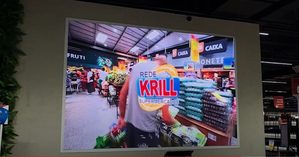 Telão de LED Indoor para Supermercados Krill