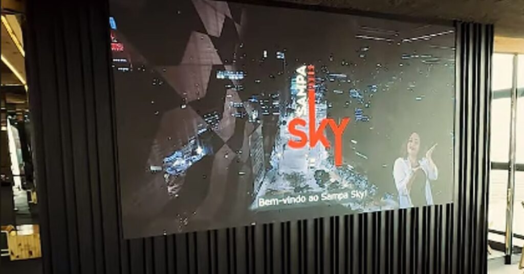 Telão de LED para o Sampa Sky