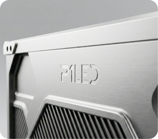 Acabamento premium exclusivo da P1LED