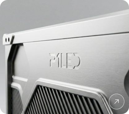 Acabamento premium exclusivo da P1LED