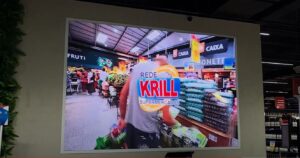 Painel de LED para Rede Krill Supermercados krill