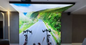 Painel de LED Indoor na Life Fitness life6