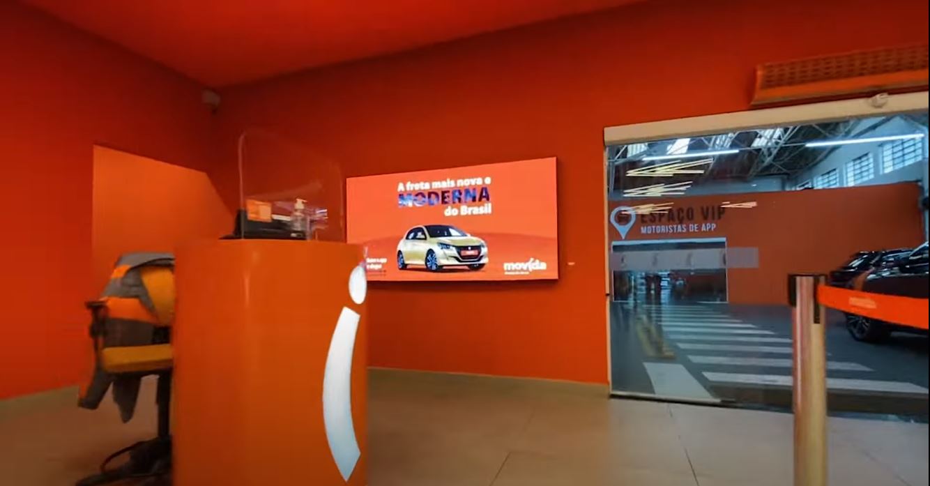 Painel de LED Indoor P3.9 na Movida