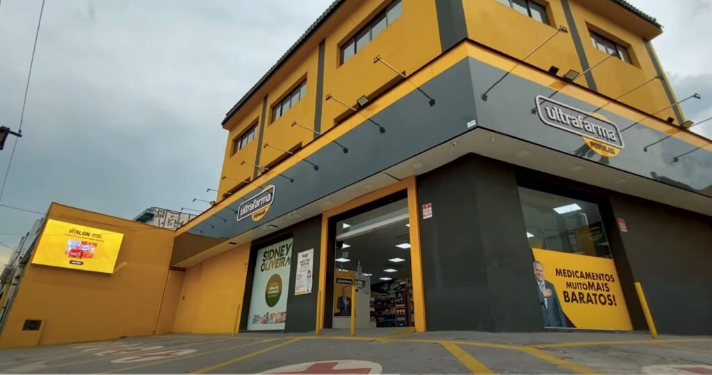 painel de led outdoor da ultrafarma