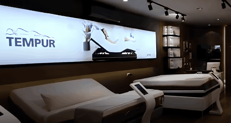 Painel de LED Indoor na Sleep House