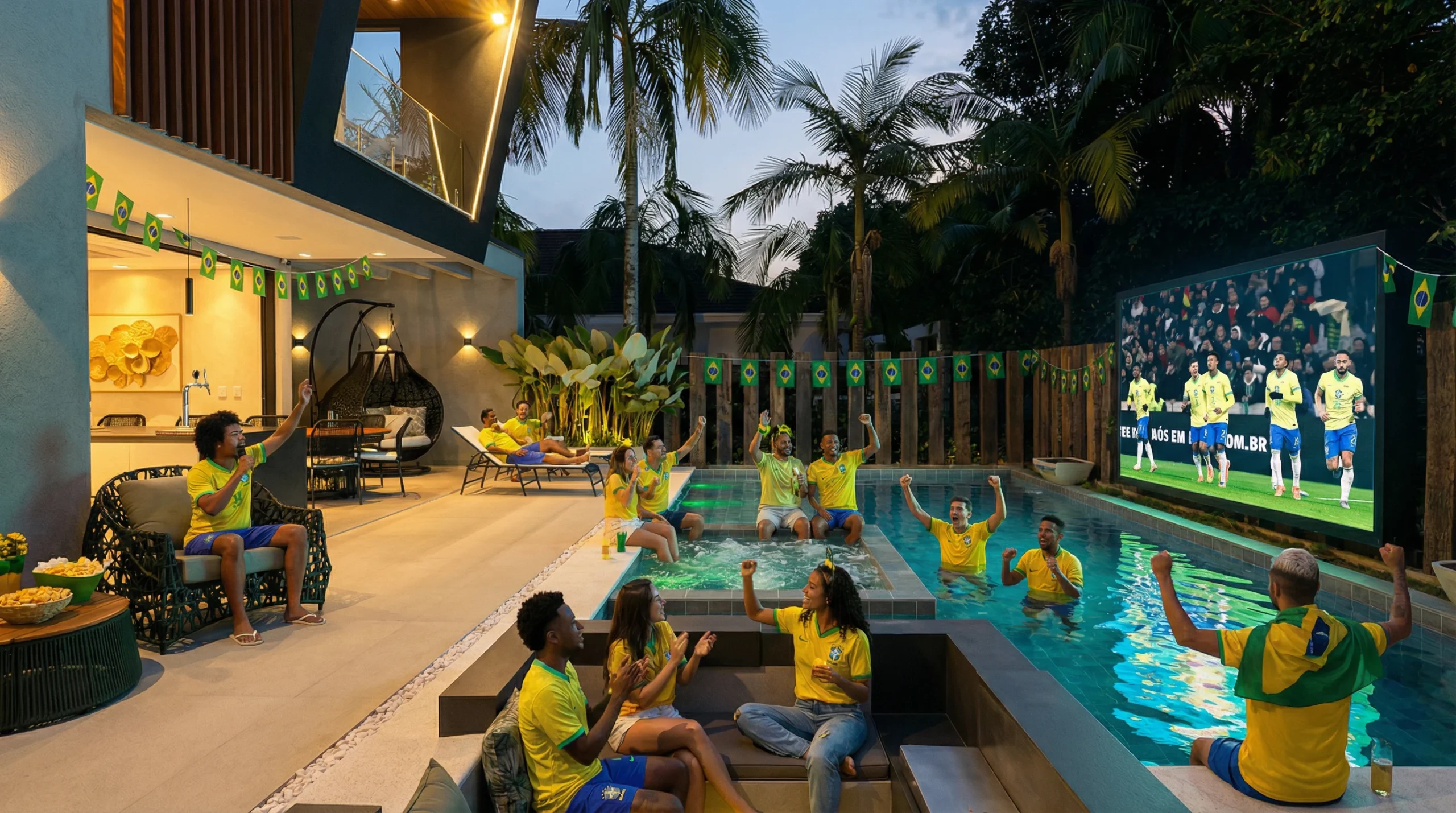 Piscina e Área Externa