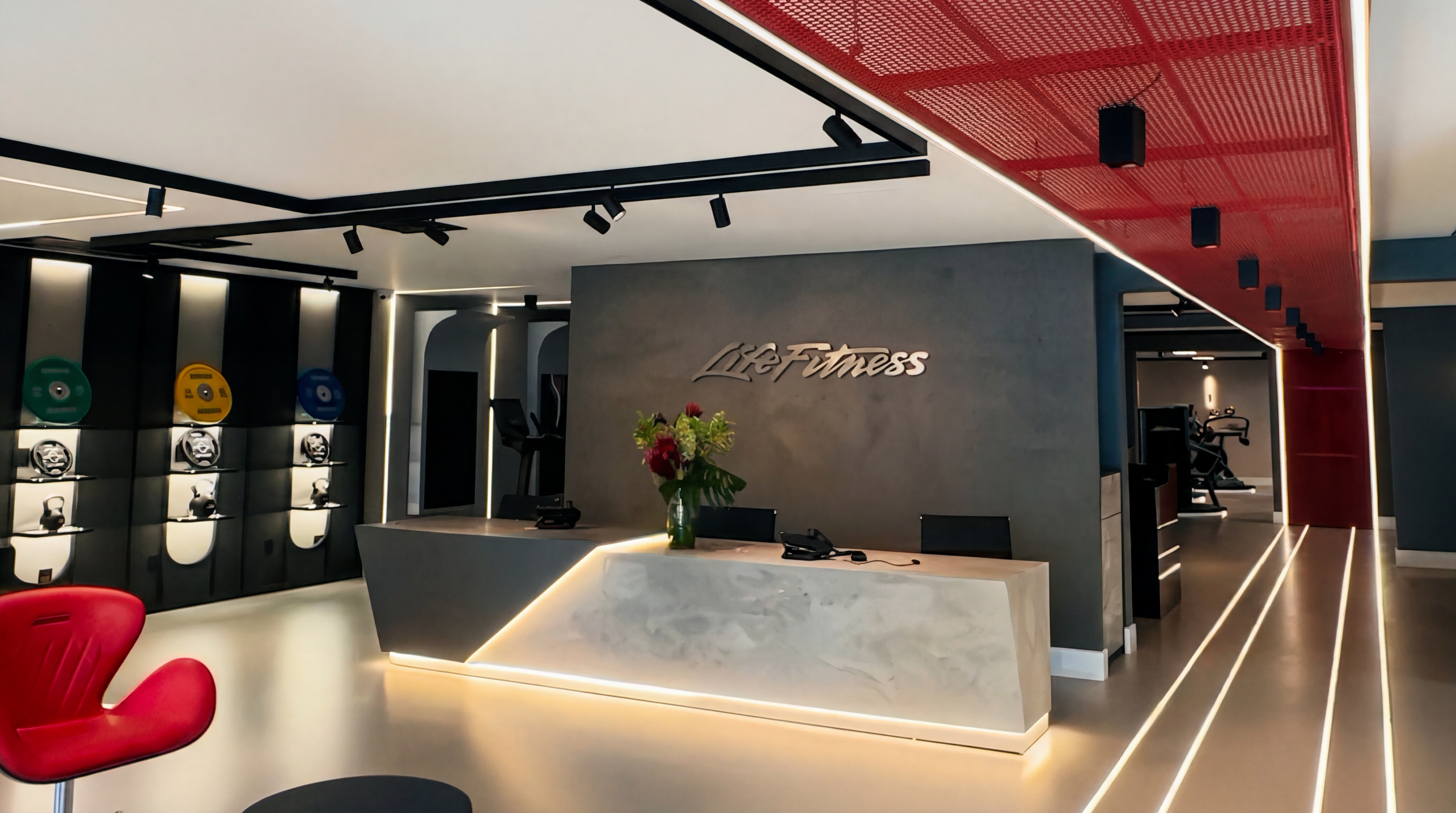 A pedalada que sai da parede e sobe pro teto.