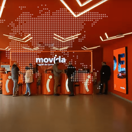 Painel de LED indoor na Movida