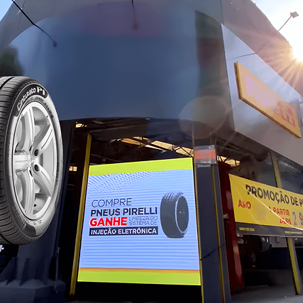 Painel de LED outdoor Pirelli
