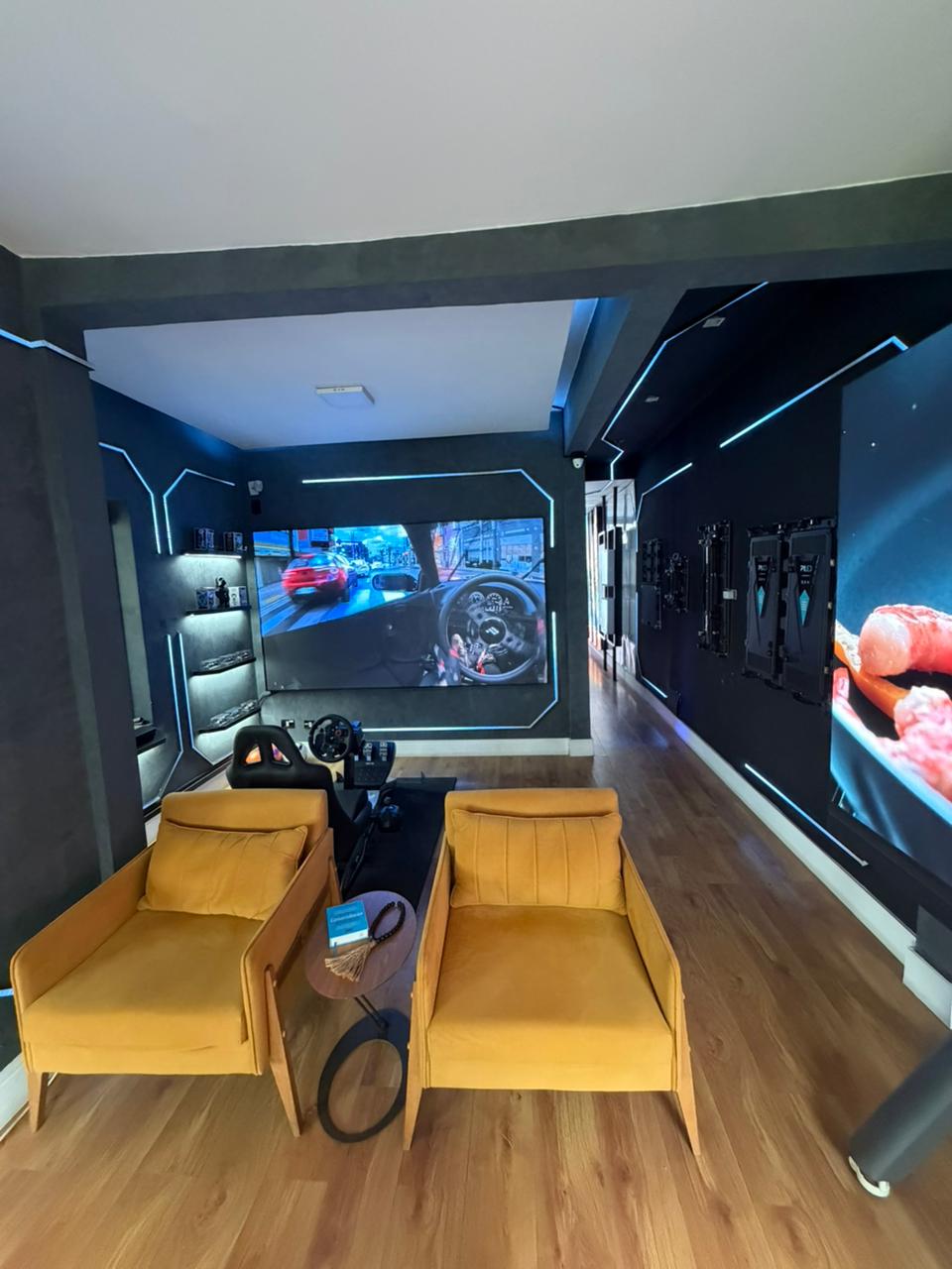 Sala de experiências do showroom P1LED